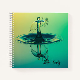 Drop Splash Spiral Notebook Notizblock
