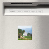 Drop Stitch Sheep Magnet (In Situ (Geschirrspüler))