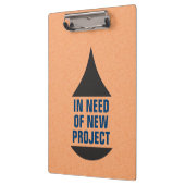 Drop-Symbol benötigt Projekt schwarz Klemmbrett (Links)