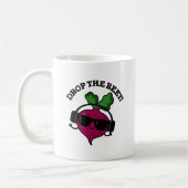 Drop the Beet Funny Music Veggie Pun Kaffeetasse (Links)