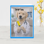 Drop the Pants for the Shot Get Well Card BNB-1 Karte (Gelbe Blume)