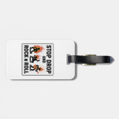 Drop und Rock'n'Roll stoppen - Im Brandfall Gepäckanhänger (Rückseite horizontal)