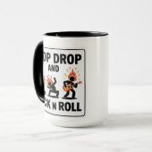 Drop und Rock'n'Roll stoppen - Im Brandfall Tasse (Vorderseite Links)