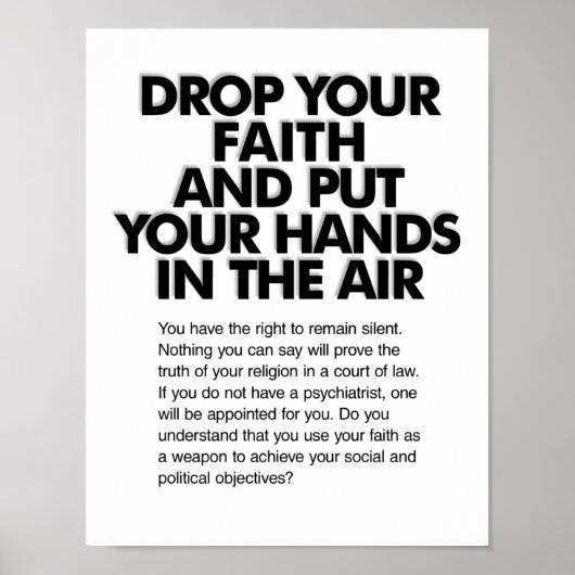 Drop Your Faith Miranda Poster (Vorne)