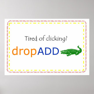 DropADD-Werbebanner Poster