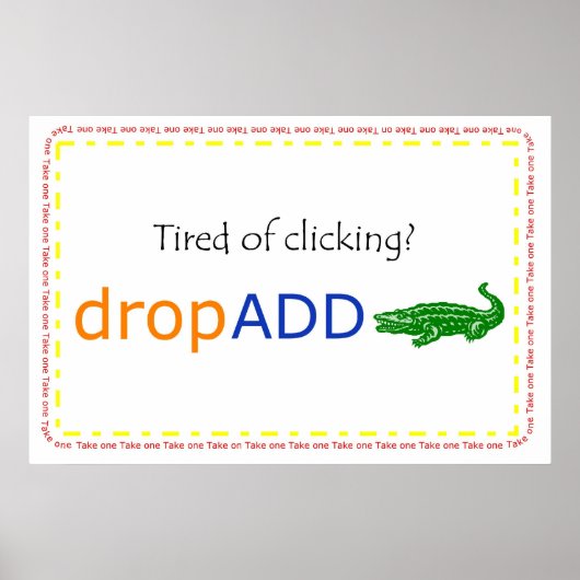 DropADD-Werbebanner Poster (Vorne)