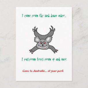 Dropbear Australis Postcard Postkarte