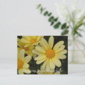 Dropdown a line to say hello postcard postkarte (Stehend Vorderseite)