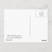 Dropdown a line to say hello postcard postkarte (Rückseite)