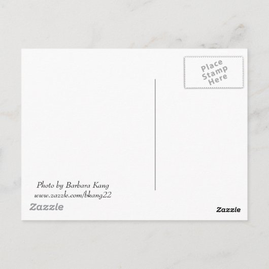 Dropdown a line to say hello postcard postkarte (Rückseite)