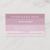 Dropdown Clothing Store Print on Demand Shirt Visitenkarte (Rückseite)