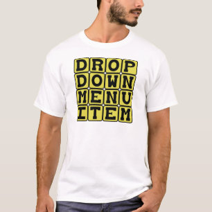 Dropdown-Menüpunkt, Computerfunktion T-Shirt
