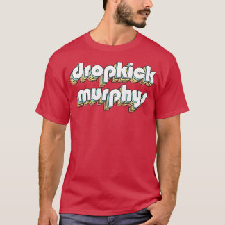 Dropkick Murphys Retro Rainbow Typografy Faded St T-Shirt