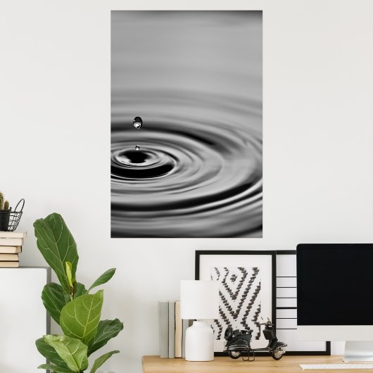 Droplet Ricochet Poster (Heimbüro)