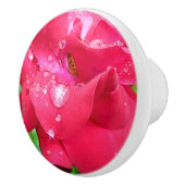 Droplets auf Petals Keramik Knock Keramikknauf (Rechts)