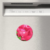 Droplets auf Petals-Kühlschrankmagnet Magnet (In Situ (Geschirrspüler))