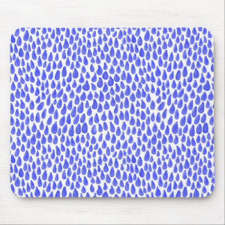 Droplets - blau mousepad