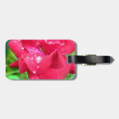 Droplets on Petals Luggage Tag Gepäckanhänger (Rückseite horizontal)