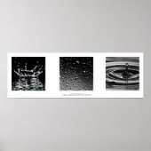 Droplets Triple Art Print Poster (Vorne)