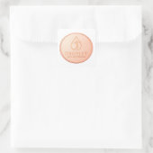 Droplyt Golf Aura Logo Quadratischer Aufkleber (Tasche)
