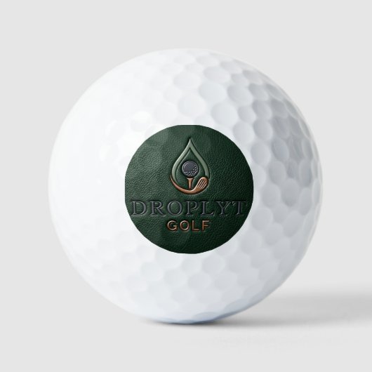 Droplyt Golf Heritage Grün Golfball (Vorderseite)