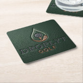 Droplyt Golf Heritage Grün  Rechteckiger Pappuntersetzer (angewinkelt)