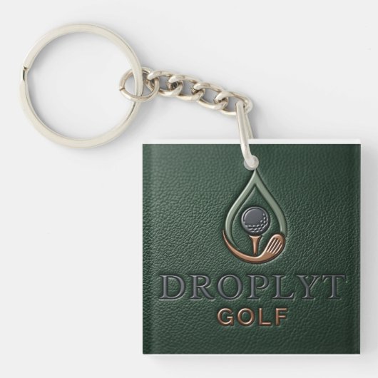 Droplyt Golf Heritage Grün Schlüsselanhänger (Vorderseite)