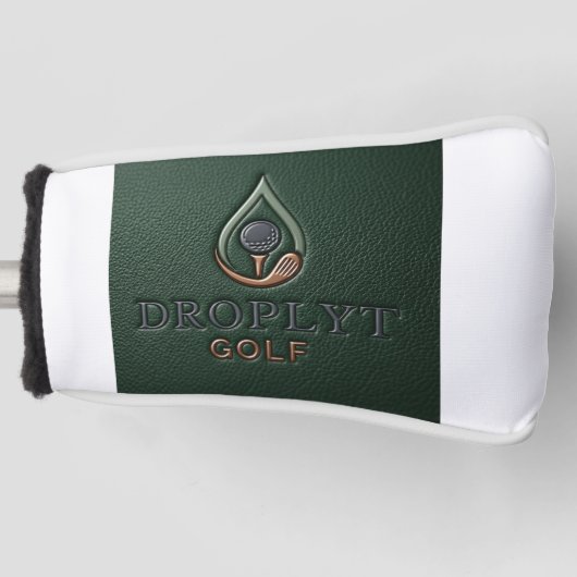 Droplyt Golf Rustic Green Putterabdeckung Headcover (Vorderseite)