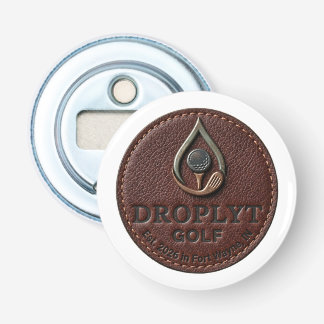 Droplyt Golf Rustic Logo Button Flaschenöffner