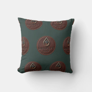 Droplyt Golf Rustic Logo Wurfkissen Kissen
