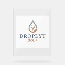 Droplyt Golf Signature Acrylic Sign Acrylschild