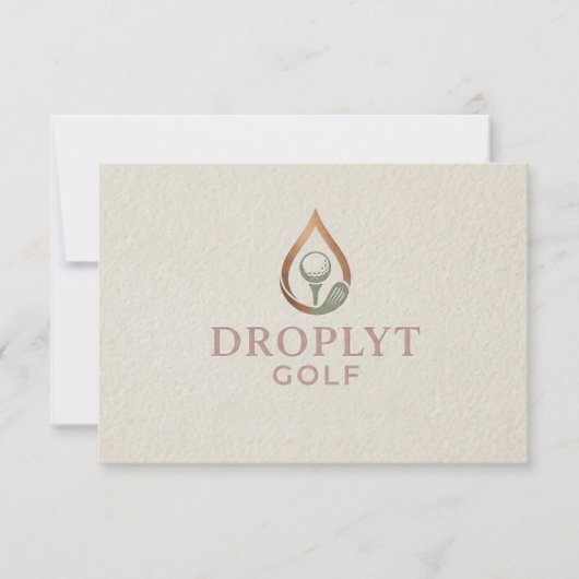 Droplyt Golf Signature Dankeskarte (Vorderseite)