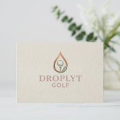 Droplyt Golf Signature Dankeskarte (Stehend Vorderseite)