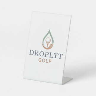 Droplyt Golf Signature Pedestal Sign Sockelschild