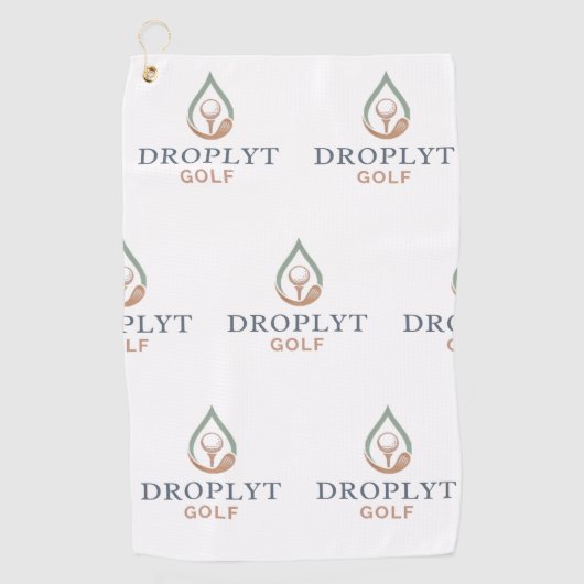Droplyt Signature Golfhandtuch (Vorderseite)