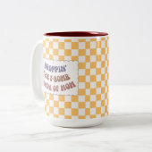 Droppin' Die F-Bomb-Kinda-Mama Zweifarbige Tasse (Vorderseite Links)