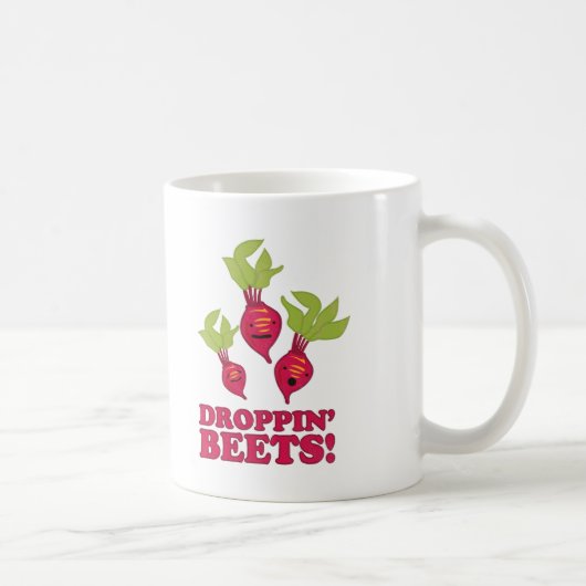 Droppin rote Rüben Kaffeetasse (Rechts)