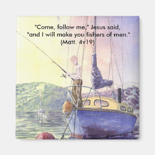 'Dropping the Hook (Christlich)' Magnet