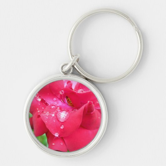 Drops auf Petals Premium Key Ring Schlüsselanhänger (Vorne)