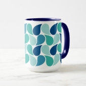 Drops-Muster-Tasse Tasse (VorderseiteRechts)