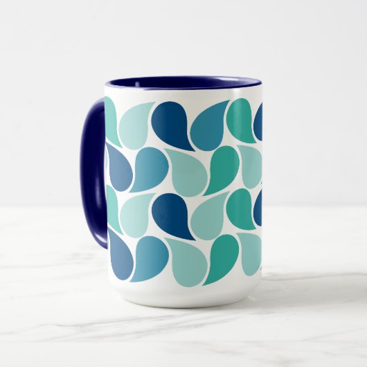 Drops-Muster-Tasse Tasse (Vorderseite Links)