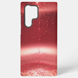 Drops of Passion Red Glitter Heart Art Phone Case Samsung Galaxy Hülle