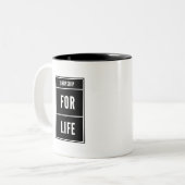 Dropship for Life Zweifarbige Tasse (Vorderseite Links)