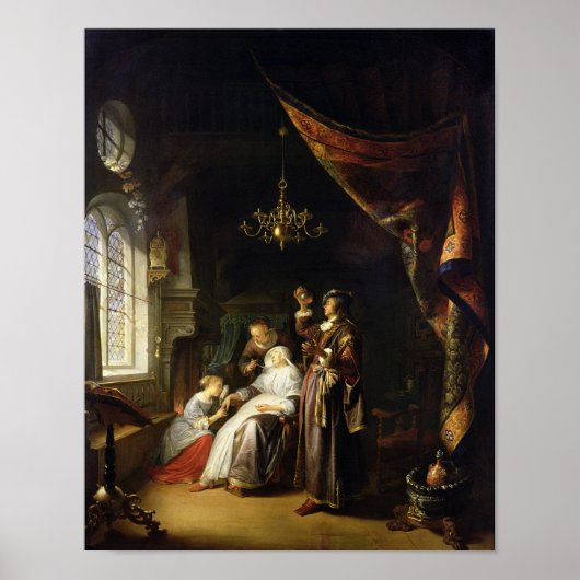 Dropsische Frau, c.1663 Poster (Vorne)