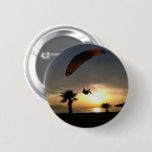 Dropzone am Duskischen Abenteuer Paragliding Art Button (Vorne & Hinten)