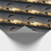 Dropzone am Duskischen Abenteuer Paragliding Art Geschenkpapier (Ecke)