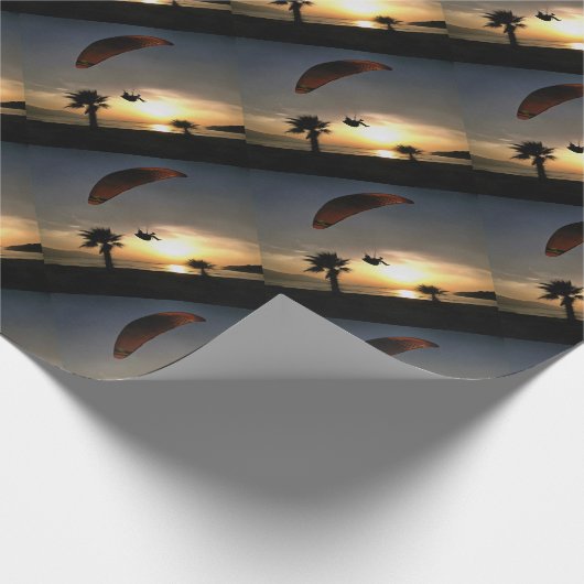 Dropzone am Duskischen Abenteuer Paragliding Art Geschenkpapier (Ecke)