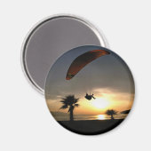 Dropzone am Duskischen Abenteuer Paragliding Art Magnet (Vorderseite/Rückseite)
