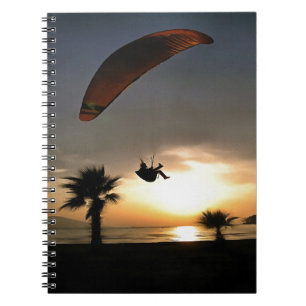 Dropzone am Duskischen Abenteuer Paragliding Art Notizblock