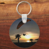 Dropzone am Duskischen Abenteuer Paragliding Art Schlüsselanhänger (Vorderseite)